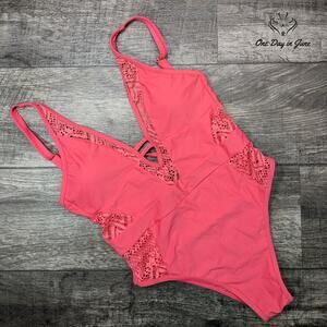 Wevswe Deep V One Piece Swimsuir Size M